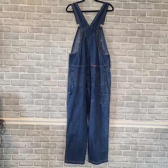 Vintage Canal Jeans Denim Cotton Overalls Large Streetwear Y2K Grunge - Picture 2 of 11
